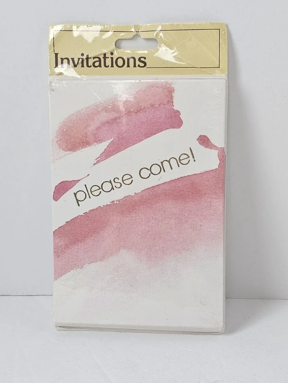 2‎ Sets Vintage Party Invitations 8 Watercolor 10 Strawberry NIP Nostalgia Party